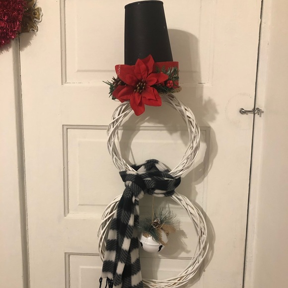 SALE! Snowman Wreath - Picture 1 of 8